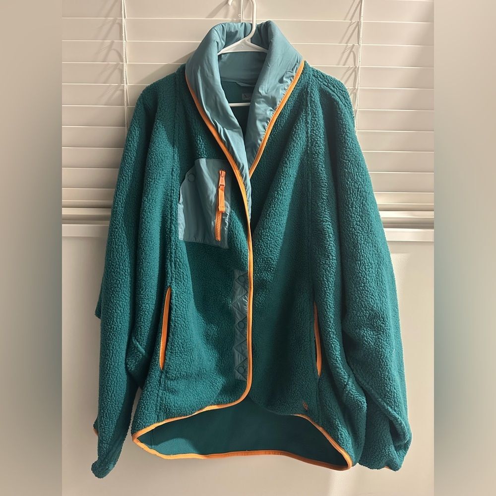 FP Movement Hit The Slopes Shawl Jacket XL Fleece Gym Winter slouchy streetwear - Picture 4 of 7